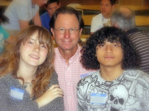 Howie with Teens
